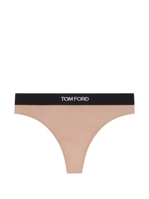 TOM FORD logo-print thong Pink KNJ009JEX011