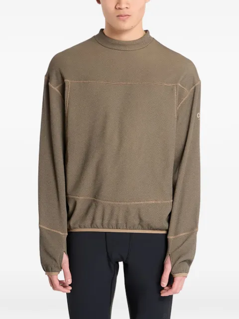 Ciele textured long-sleeved performance sweatshirt Green M1LS0153BR003
