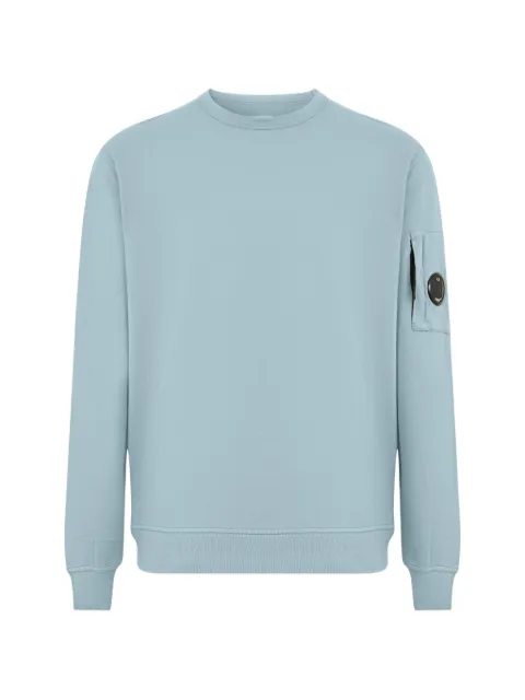 C.P. Company light fleece crewneck sweatshirt Blue 20CMSS711A002246G809