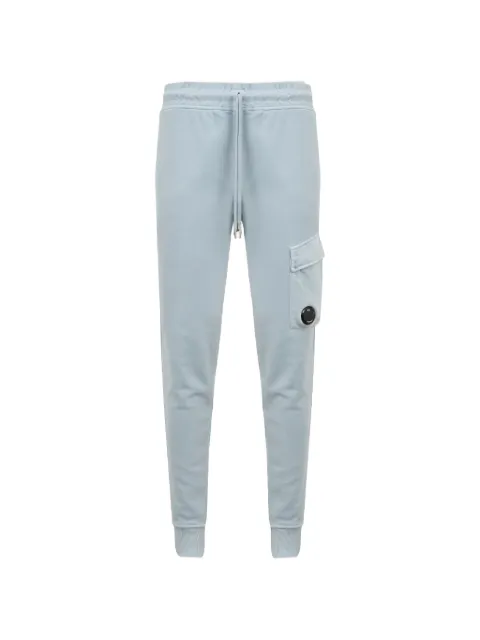 C.P. Company cotton diagonal fleece cargo lens sweatpants Blue 20CMSP067A110044R809