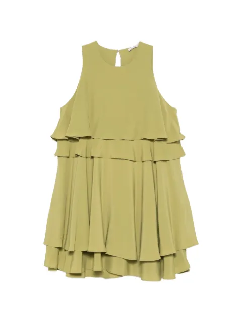 AMI Paris ruffled mini dress Green FDR649AC0020