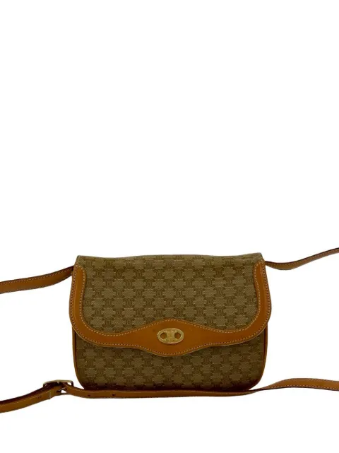 Celine Pre-Owned 2002 Macadam Coated Canvas crossbody bag Brown QQHXNR2C7DO9SPYE