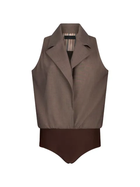 LIU JO Mélange vest Brown CA6127T577AP9578