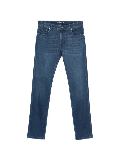 Corneliani logo patch denim jeans Blue 274JG22720169006
