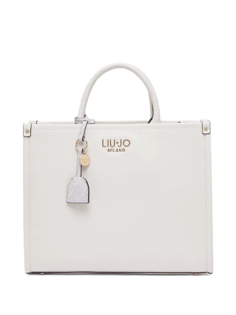 LIU JO medium handbag with charm White AA6206E1012X0459