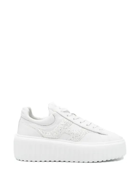 Hogan glitter-detail sneakers White HXW6450FE91UXM