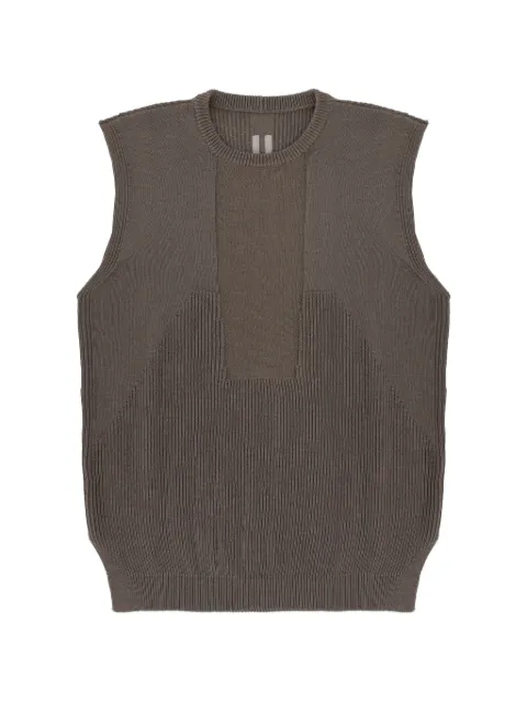 Rick Owens ribbed-knit vest Brown RU01F2617KWVH