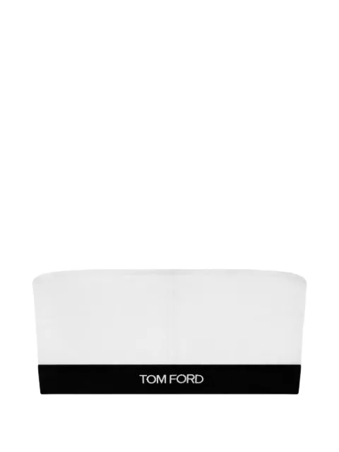 TOM FORD logo-band bra White BRJ011JEX011WAB