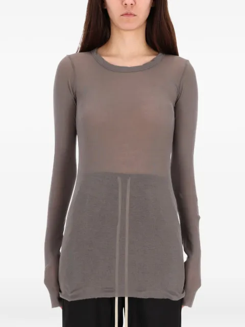 Rick Owens long-sleeves T-shirt Grey RP01F6202MR