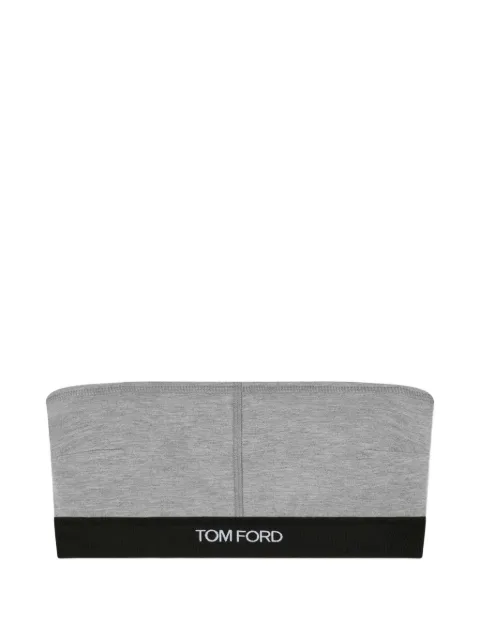 TOM FORD logo-underband bra Grey BRJ011JEX011