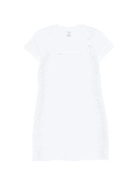 Casablanca crystal-embellishment mini dress White WSP26JDR01402