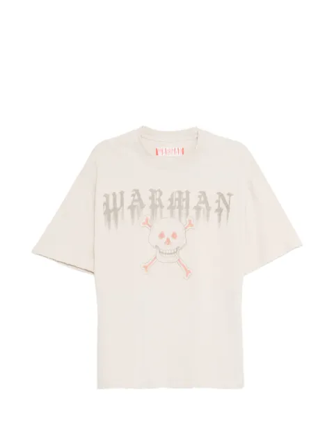 WARMAN skull-print t-shirt Neutrals WM5052