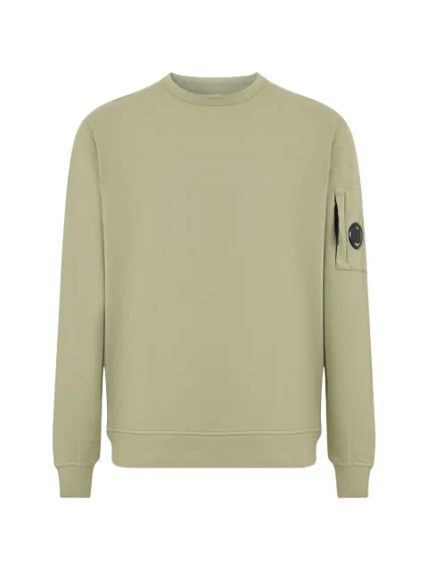 C.P. Company logo-detail crew-neck sweatshirt Green 20CMSS711A002246G610
