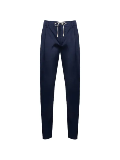 Eleventy drawstring-fastening trousers Blue M75PANG03
