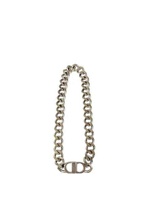 Christian Dior Pre-Owned 2000-2015 Silver Plated CD Logo Chain Link Necklace costume necklace Silver 2JKXN6BKDUHDZOV4