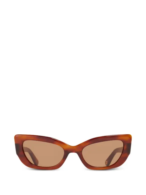 GANNI x Ace & Tate Sadie oval-frame sunglasses Brown A6038