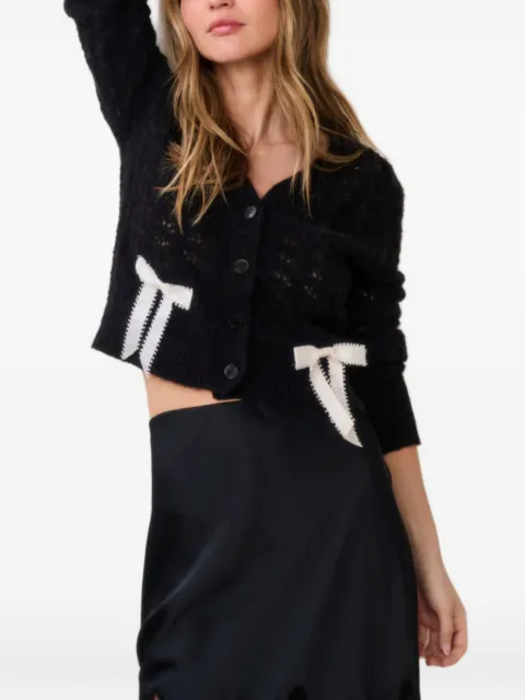 LoveShackFancy Lilly bow-detail cardigan Blue K20832983