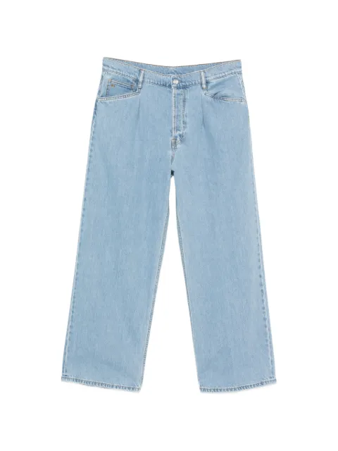 Nine In The Morning pleated cotton jeans Blue 9SS26TIT03TITOS01AL01