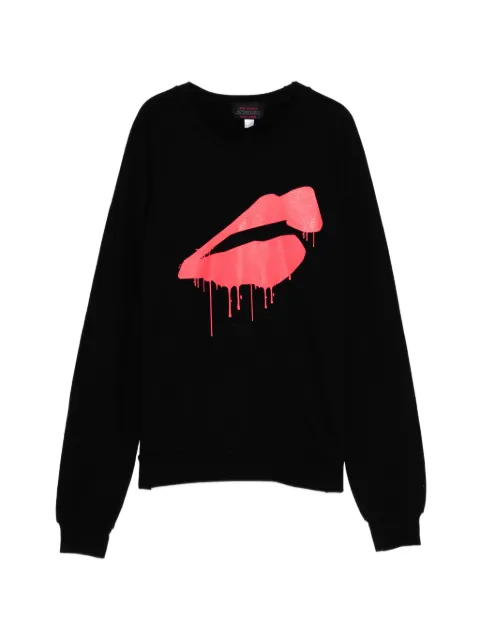 Jade Jagger logo-print sweatshirt Black JADE1508
