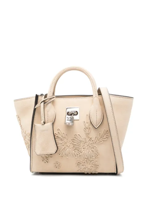 Ermanno Scervino mini Maggie floral-detail tote bag Neutrals D483S352RDIW