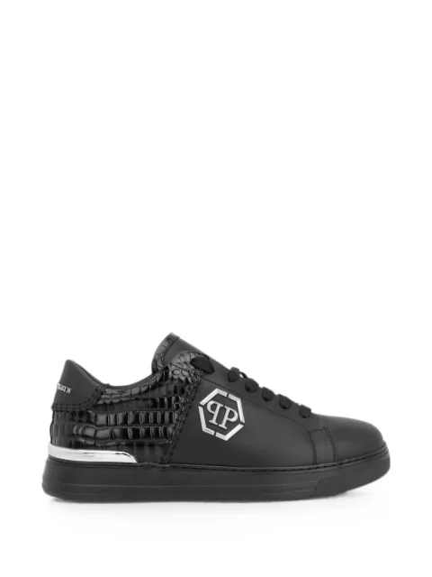 Philipp Plein low-top sneakers Icon Cocco mix Black PAFSUSC0951PLE005N