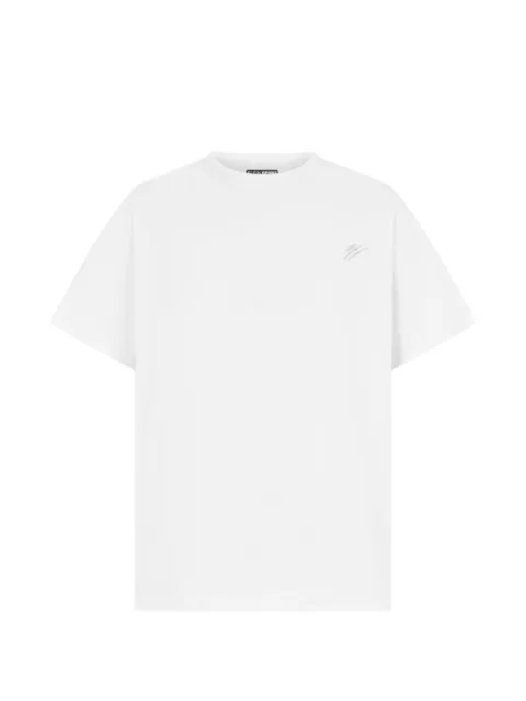 Plein Sport Chrome Scratch T-shirt White PAFCMTK8981SJY001N