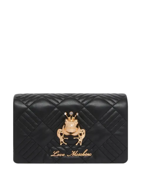 Love Moschino quilted frog shoulder bag Black JC4269PP0OKH1