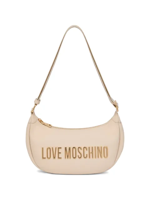 Love Moschino logo strap shoulder bag Neutrals JC4245PP0OKD0
