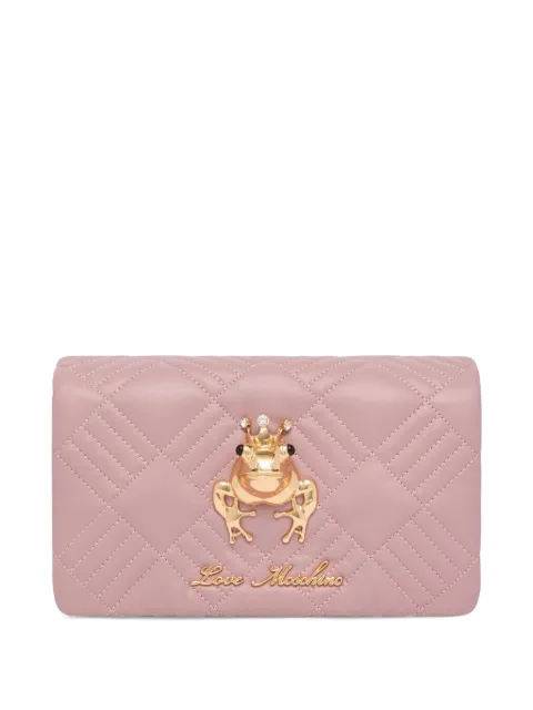 Love Moschino quilted embellished shoulder bag Pink JC4269PP0OKH1