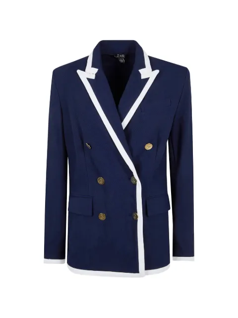 Lauren Ralph Lauren double-breasted trim jacket Blue 200P03759001