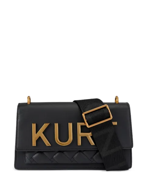 Kurt Geiger London Shoreditch East West quilted logo-plaque shoulder bag Black 5383800109