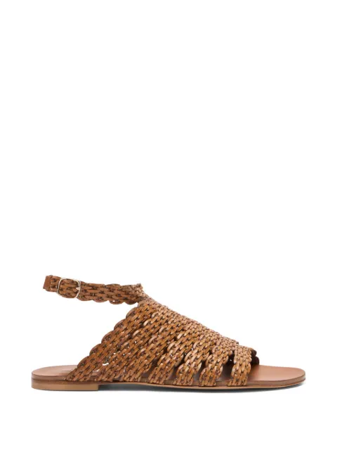 Casadei woven buckled sandals Brown 1H069B0101C2945