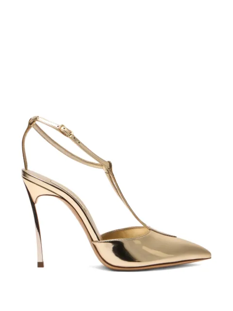 Casadei Victory buckle-detail heeled pumps Gold 1H058B100MINTER