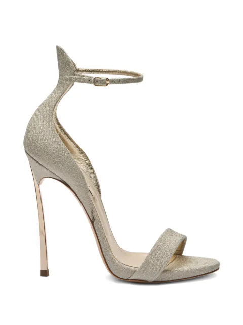 Casadei Blade Cape ankle-detail heeled sandals Gold 1LG50D125MC2627