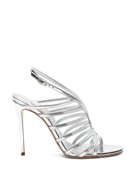 Casadei Julia Jolly heeled sandals Silver 1L418B1001INTER