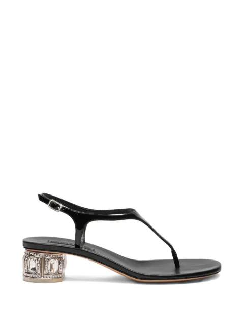 Casadei jewel-embellished sandals Black 1N253B0301C2970