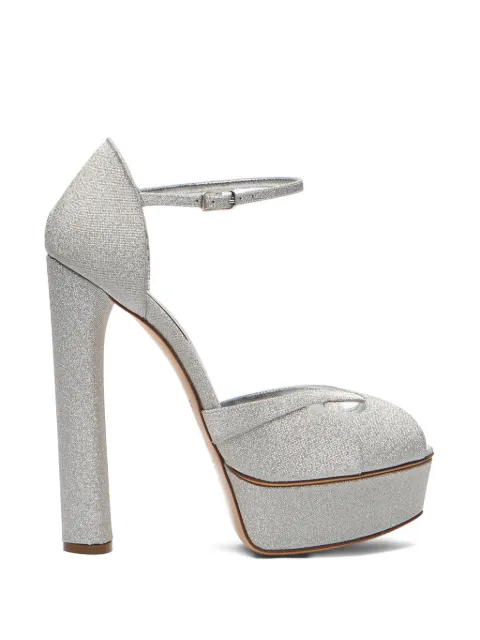 Casadei Flora heeled pumps Silver 1L428B1401SOLAE