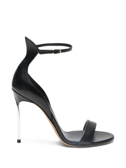 Casadei Cappa Blade leather heeled sandals Black 1LG40D100MC1155