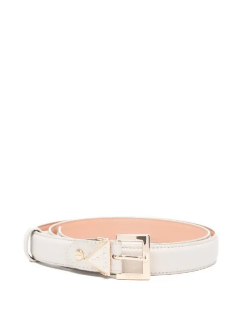 GUESS USA buckle triangle-logo belt White BW9320P6125