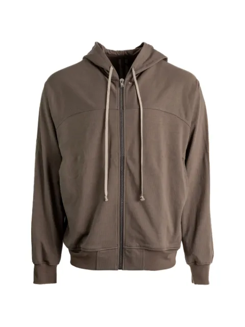 Rick Owens zip-up hoodie Brown RU01F2241BA