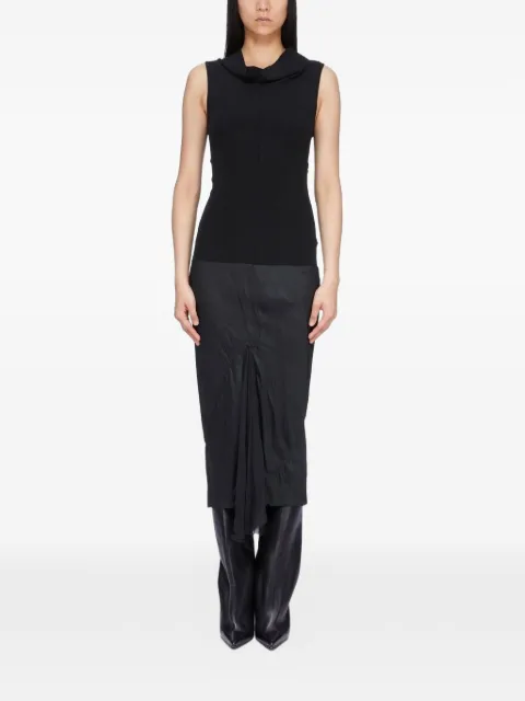 Rick Owens asymmetric-hem dress Black RP01F6558JSVKS