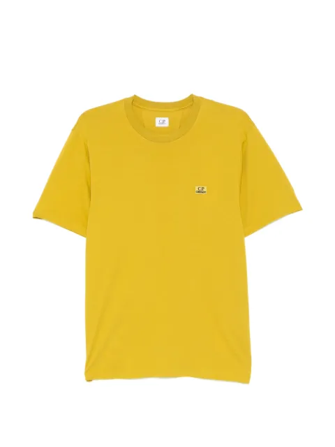 C.P. Company logo-embroidered T-shirt Yellow 20CMTS726A005100W246