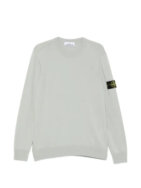 Stone Island 5100010 light RWS geelong wool crewneck jumper Grey L1S155100010S00B4