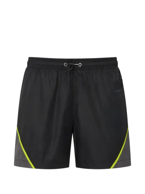Plein Sport logo-print drawstring swimming shorts Black SAFCMMT0446STE003N