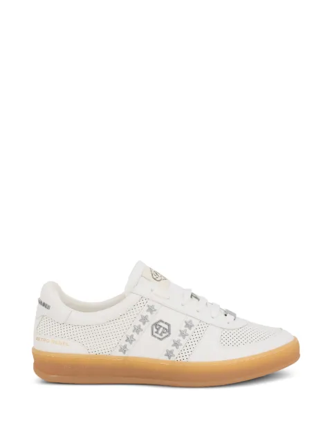 Philipp Plein Retro Rebel perforated sneakers White PAFSUSC0947PLE005N