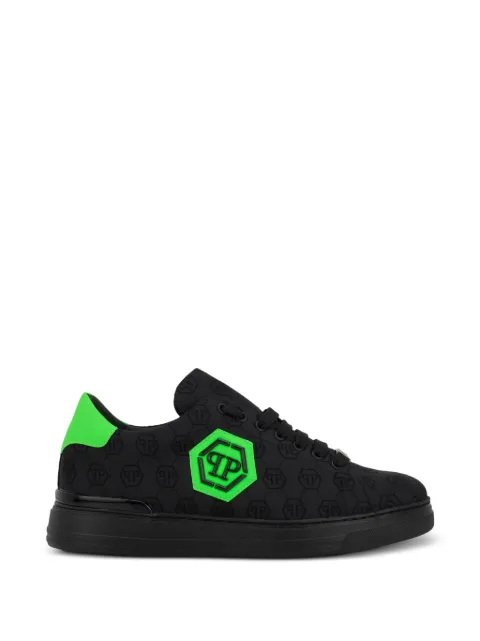 Philipp Plein low-top sneakers jacquard monogram Black PAFSMSC4093PTE021N