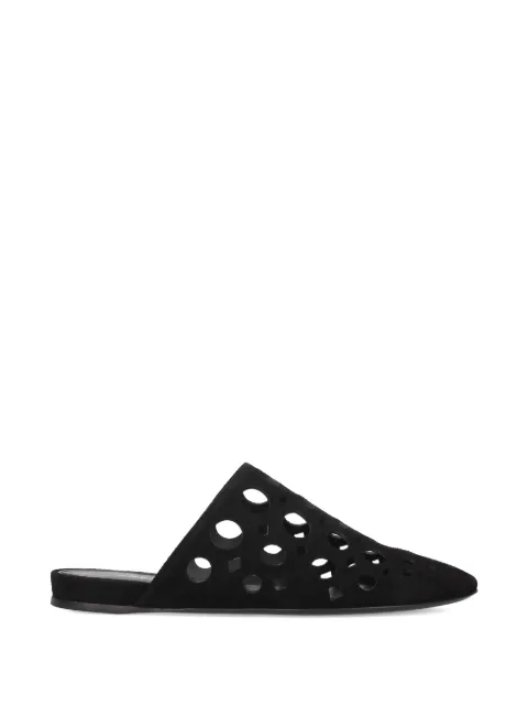 Premiata cut-out leather mules Black M7328
