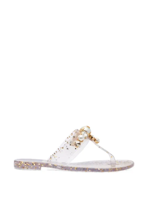 Casadei Jelly pearl-detail flip-flops White 2Y268B0101BECPE