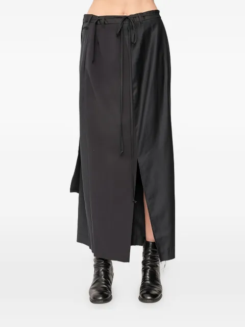 FAÇON JACMIN Jellie drawstring tailored skirt Black JELLIEWOMENSUPCYCLEDTAILORINGSKIRT
