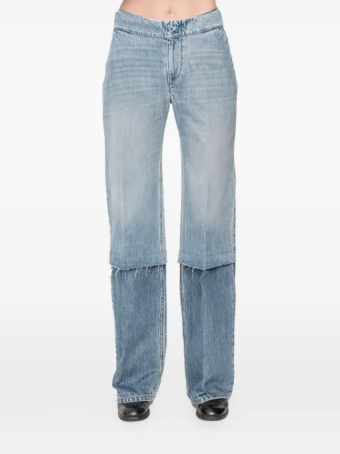 FAÇON JACMIN Passi frayed trousers Blue PASSIWOMENSTROMPELOELIPANTS